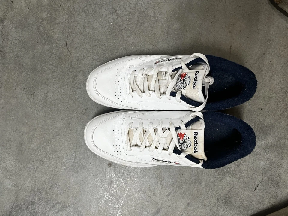 Tênis Reebok Club C 85 Vintage 100007796 Branco Giz Azul Tamanho 10 - Imagem 2 de 4