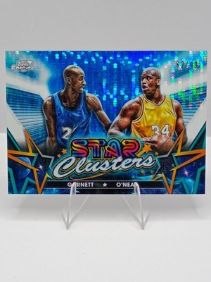 SC-12 Topps Cosmic Chrome-Star Clusters Shaquille O'Neal Kevin Garnett /99