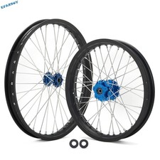 2118 Front Rear Spoked Wheels Black Rims Blue Hubs For Talaria Sting E-bike 2118 Front Rear Spoked Wheels Black Rims Blue Hubs For Talaria Sting E-bike