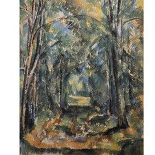 Paul Cezanne The Alley at Chantilly Newly Framed Matted Modern Art Print