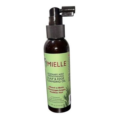 Mielle Rosemary Mint Strengthening Scalp & Edge Cleansing Oil, 4oz NEW