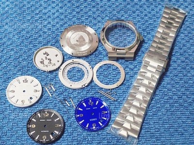 DIY 42mm Stainless Watch Steel Case Set For 9015 Movement After-salesAccessories