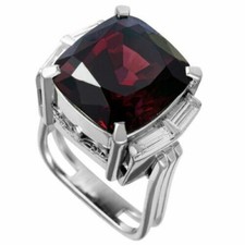 Lab Created Sccentuated Superb Stone Simple Solitaire Style Fashion Silver Ring