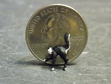 Dollhouse Miniature Pet Black Cat Animals 1:48 Quarter Scale B322 Dollys Gallery