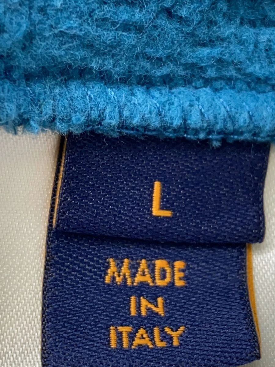 LOUIS VUITTON（LV） Felpa con cappuccio LOUIS VUITTON L cotone blu RM222E 22AW firma stampa logo usata