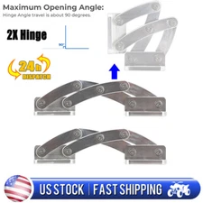 Adjustable Hidden Scissor Hinge Hardware Kit Aluminum Bracket 90 Degrees Hinges