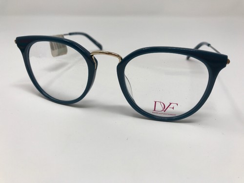Diane Von Furstenberg Eyeglass Frame DV5092 450 49-21-135 Green Gold Round DX91