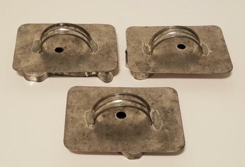 3-Antique Primitive Cookie Cutter Soldered Tin (Dove, Dog & Fish) - Picture 2 of 2