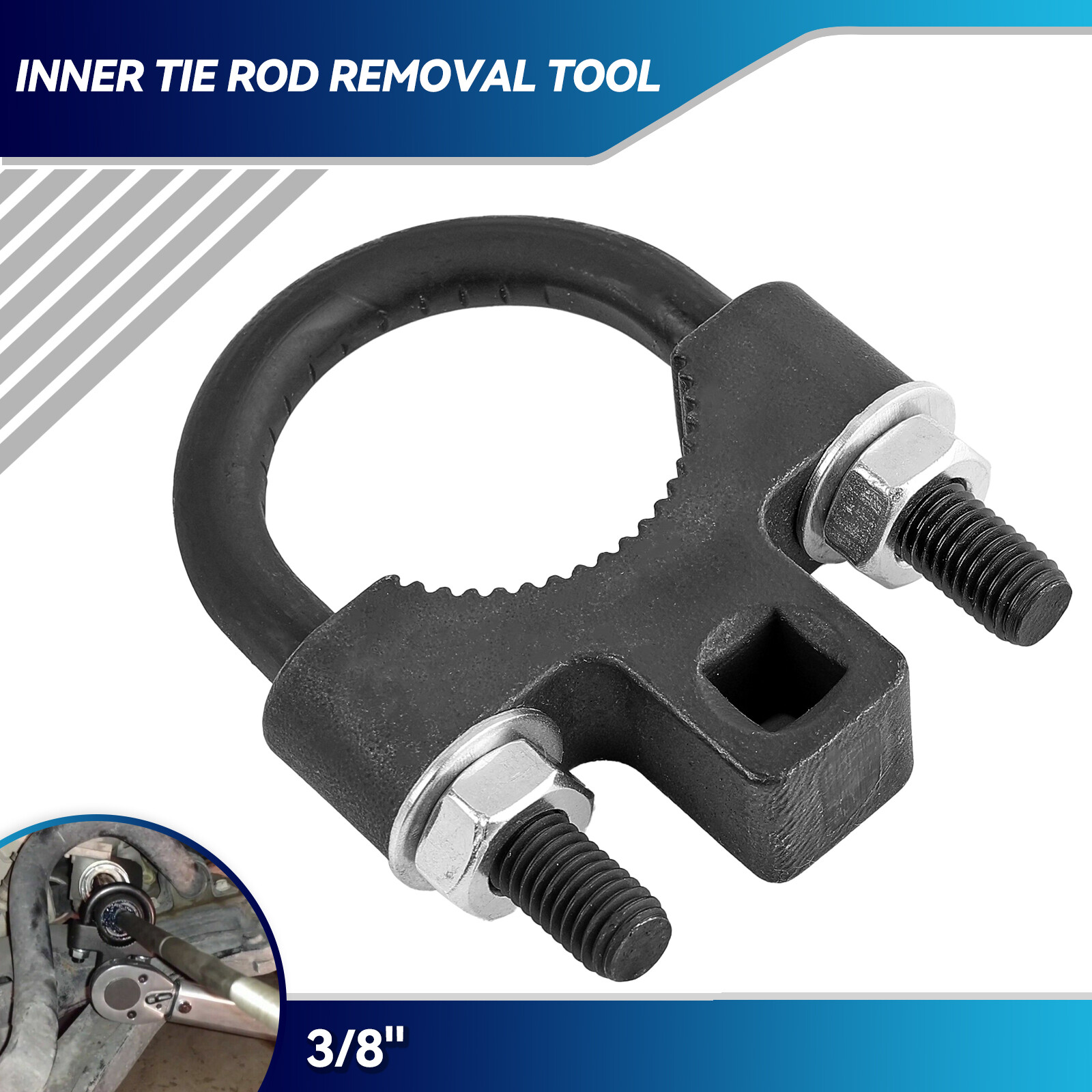 Inner Tie Rod Removal Tool 3/8 Inch Low Profile Tool Car Kit For Tie Rod End USA