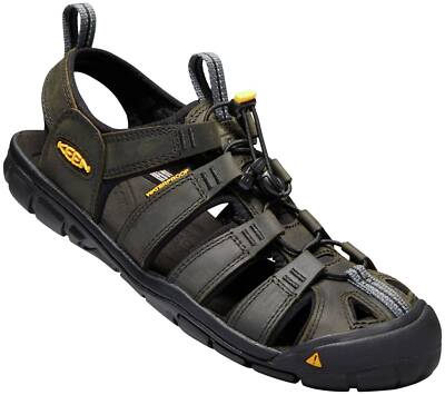 Keen Clearwater Cnx Leather Herren Zehentrenner |Zehengreifer | Flip Flops | Led