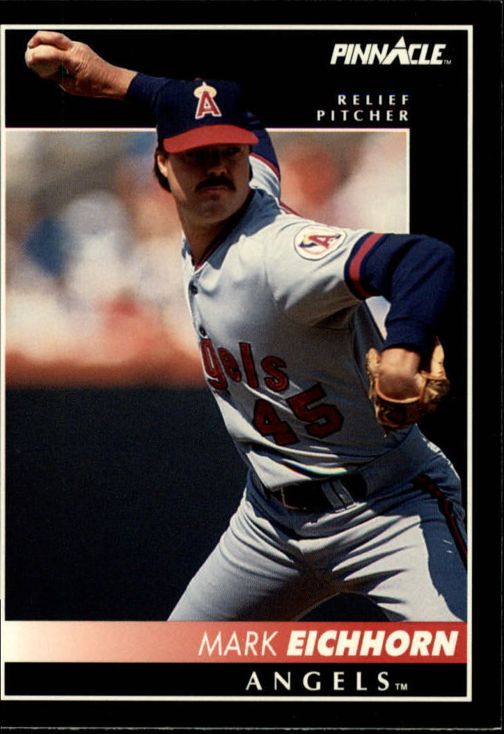 1992 Pinnacle #353 Mark Eichhorn California Angels