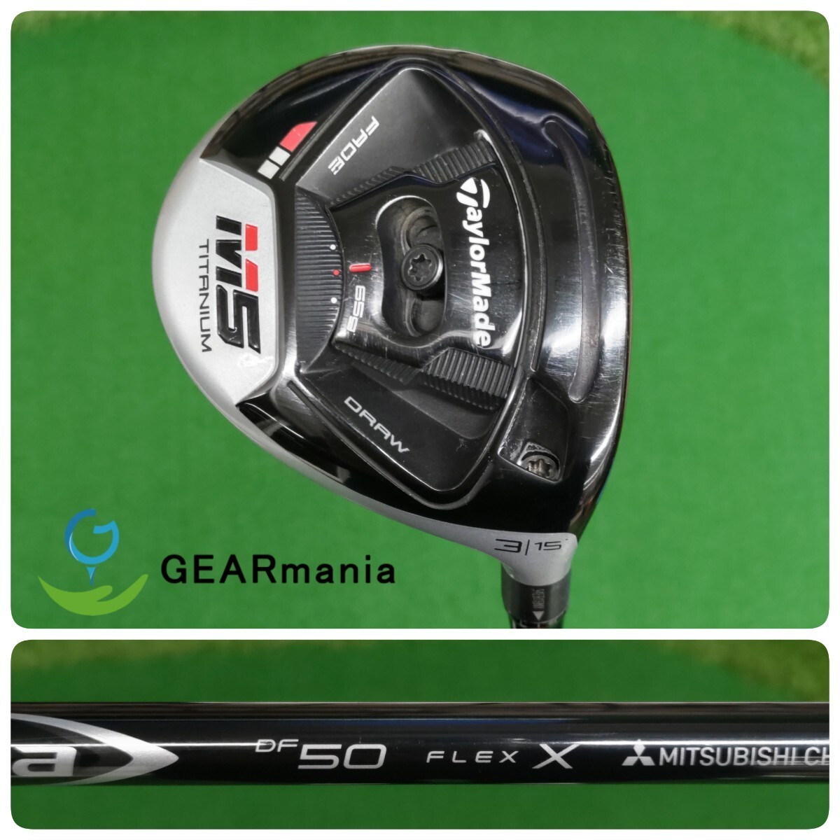 TaylorMade - tosyam テーラーメイド M5 3W  ディアマナDF Golf Fairway Wood TaylorMade M5 Diamana DF50 (X) 15 3W JAPAN
