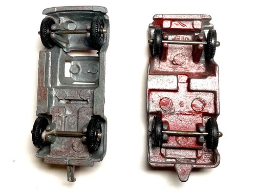 1960's Tootsietoy Wrecker Tow Truck, Red Diecast Metal + Jeep! Bright Red - Picture 5 of 5