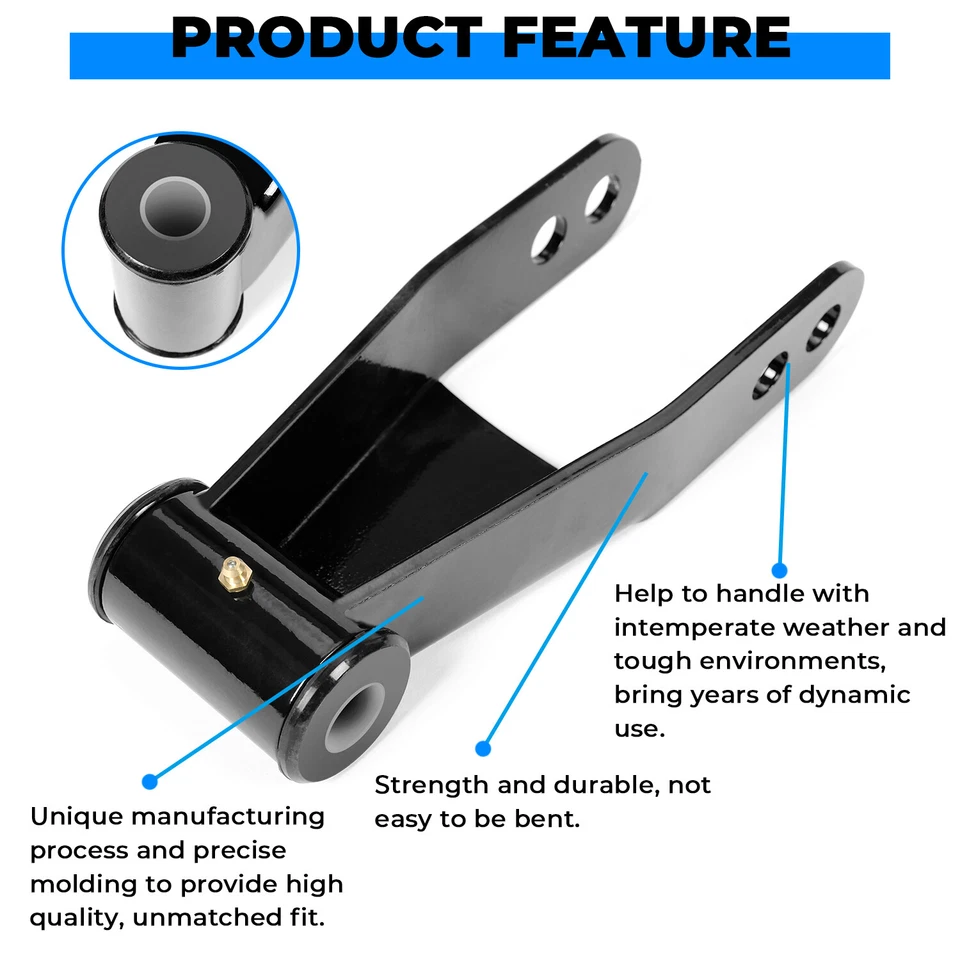 4'' Drop Kit Shackles&Hangers For 99-2005 2006 Chevy Silverado/GMC Sierra 1500 - Image 3 of 4