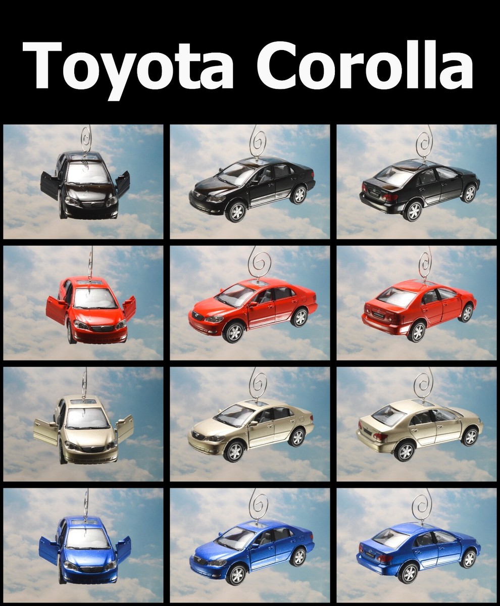 2008 Toyota Corolla (E130) 1/34 Custom Christmas Ornament Car