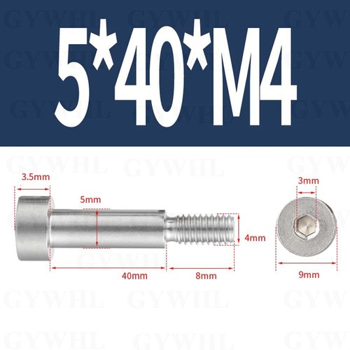 A2 Stainless Steel Socket Shoulder Bolts M2.5 - M12 Hex Allen Cap Head Screws - Picture 74 of 183