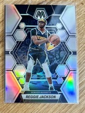 Reggie Jackson 2022-23 Mosaic Silver Prizm Base #52 Denver Nuggets