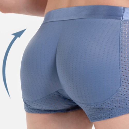 Sexy Mens Padded Underwear Butt Lifter Enhancer Hip Underpants Boxers Shorts - Afbeelding 3 van 18