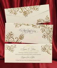 95/100 Printable Wedding Invitations Kit with Envelopes for DIY Bride - 2622
