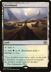 Brushland 259/287 The Brothers' War Rare Land MTG