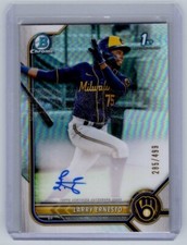 2022 Bowman - Larry Ernesto Chrome Prospect Autographs #CPA-LE Refractor /499