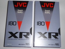 Videokassetten 2 x JVC VHS E-180 XR Leerkasse...