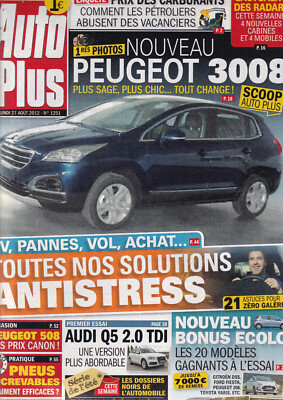 AUTO PLUS NR.1251 PEUGEOT 3008 / AUDI Q5 2.0 TDI / DS5 / FIESTA / 208 / YARIS