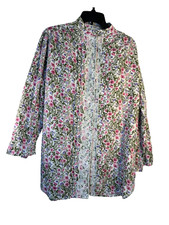 Vintage Victorias Secret Night Sleep Shirt Size Small Floral Lace Gold Label