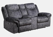 Modern 3 Piece Manual Reclining Living Room Set, Loveseat, Recliner, Sofa Set