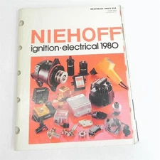 VINTAGE 1980 CE NIEHOFF IGNITION AND ELECTRICAL AUTO PARTS CATALOG ALL MAKES