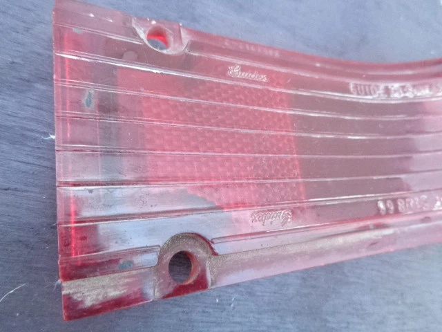 1966 Chevelle Malibu Tail Light Lens GUIDE 13 SAE STDB 66 OEM Lens - Image 2 of 4