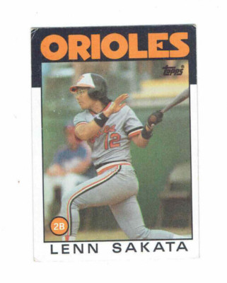 S 　トレカ Len Sakata Baltimore Orioles 2B #446 Topps 1986 #Baseball Card | eBay