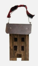 Country Rustic Cabin Wood Log Cabin House Ornament Primitive Cabin