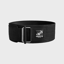 Self-Locking Nylon Weight Lifting Belt with Straps- Powerlifting - Deadlifting
