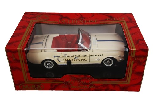 FORD MUSTANG 1965 cabriolet open bleu clair 1/18 MIRA voiture