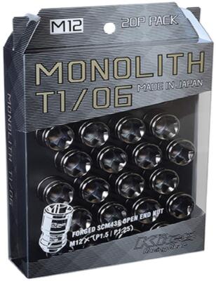 KYO-EI Kics MONOLITH M12 x 1.25 Glorious Black 20P MN03GK