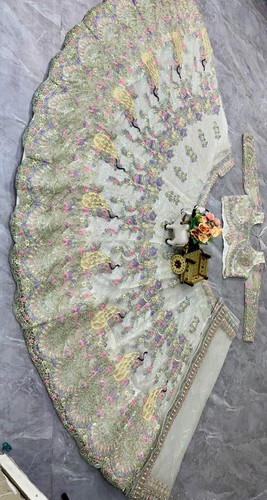 Indian Lengha Pakistani Bollywood Wedding Wear Party Bridal Ethnic Lehenga Choli - Picture 2 of 4