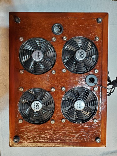 LARGE Laptop Cooler, HIGH Output, Custom Made (17.25"L x 12.75"D x 1.69"H) - 第 3/6 張圖片