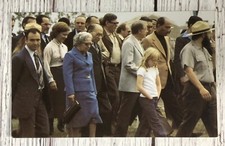 Jimmy Carter & Rosalynn, Amy, Anwar Sadat, Menachem Begin 1978 Vintage Postcard