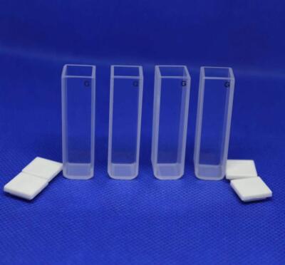 LAB4US Standard Glass Cuvette for 4pcs Spectrophotometer Glass cuvettes Cells...