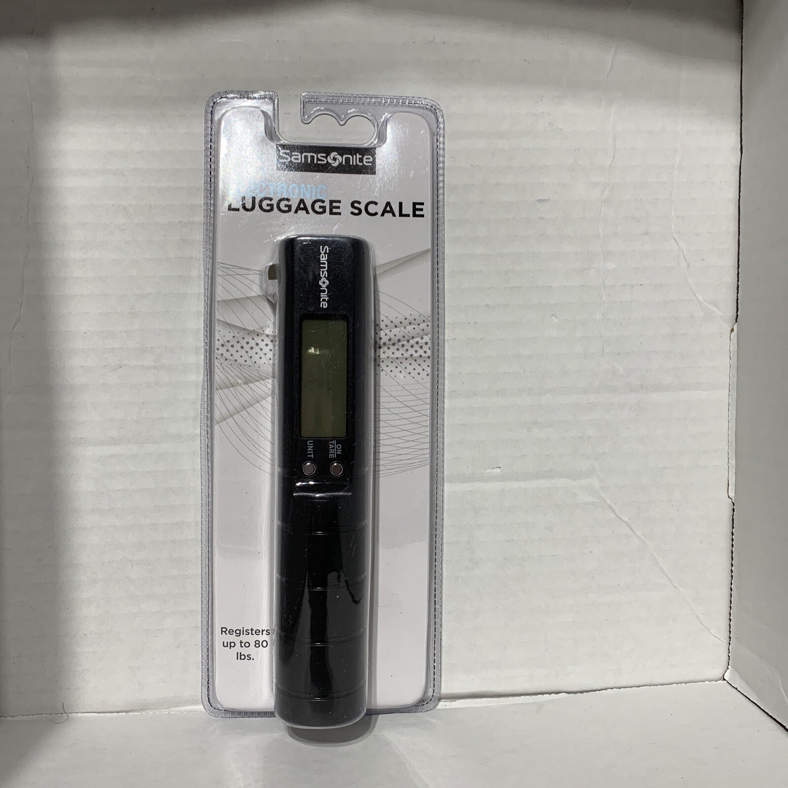 Samsonite Electronic Luggage Scale up to 80lbs Adjustable strap Comfortable Grip