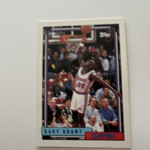 1992-93 Topps   Gary Grant  #164 Los Angeles Clippers Card - Picture 1 of 3