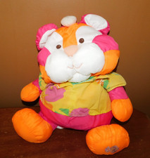 Vintage Fisher Price Tiger Puffalump Wild Hawaiian Shirt Pink Orange Yellow 1987