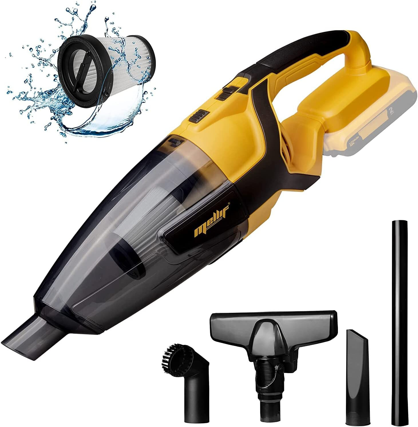 Light Use Mellif Cordless Vacuum FOR Dewalt 20V Max Battery Handheld 1 filter
