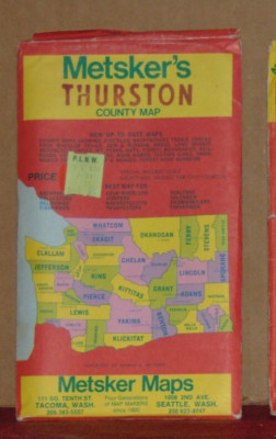 Mid 1960's Metsker Map of Thurston County, Washington