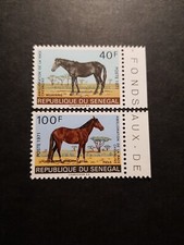 Stamp Africa Senegal Wildlife Horse Animals N&deg;343/344 New ** MNH 1971