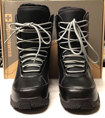 Alpine Swiss Mens Snowboard Boots Winter Sport Snow Boots Brand New