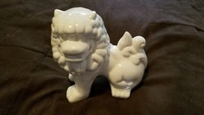  Chinese Foo Lion Dog 8'' Tall Ceramic Statue Figurine 