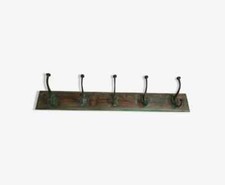Guardaroba Appendiabiti " Scuola " IN Legno E Ganci IN Ghisa / 75 CMS Di Lunghi