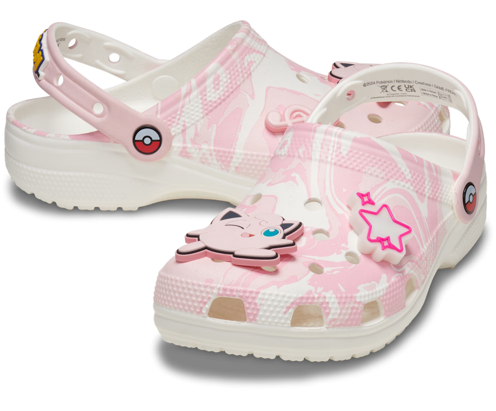 NEW Crocs Classic Clog Pokemon 'Jigglypuff' | Men Sizes 4 - 13 | 210243-90H